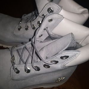 Timberland Grey 6" Premium Boots